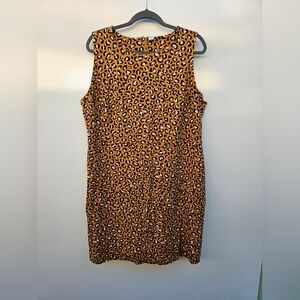Leopard Print Sleeveless Dress